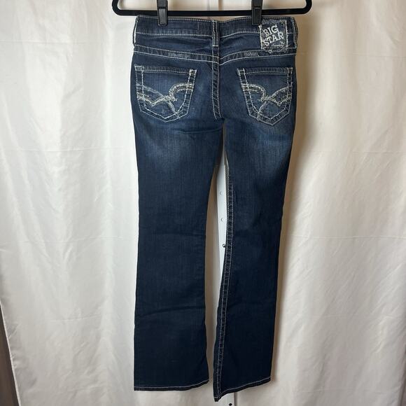 Big Star Jeans Women Size 27 L Casey K Low Rise Fit Western Pants Bootcut Rodeo - Picture 8 of 8